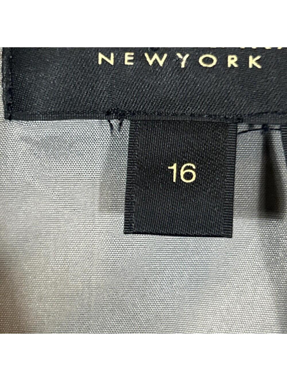 $99 Donna Karan New York Women's Tweed Ruffle Hem Skirt Petite Limestone Size 16 - Picture 10 of 11